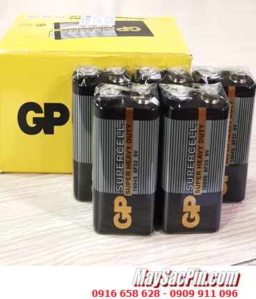 COMBO 01HỘP=10viên Pin vuông 9v GP SuperCell 1604S-2-G55 Super Heavy Duty _Giá chỉ 129.000đ/HỘP